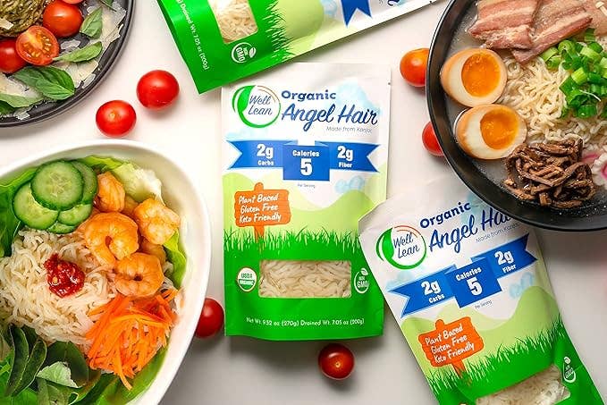 Well Lean LLC - Wholesale Pasta - Well Lean Angel Hair – 6 Pack Organic Low-Carb Konjac Pasta1
