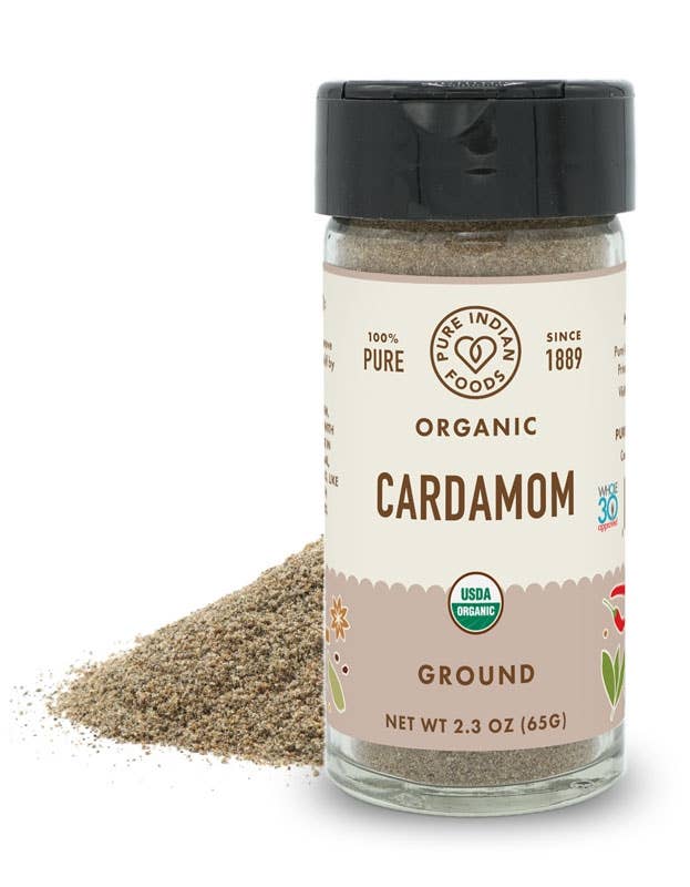 Pure Indian Foods - Wholesale Dried spice - Cardamom Green Ground, Certified Organic
