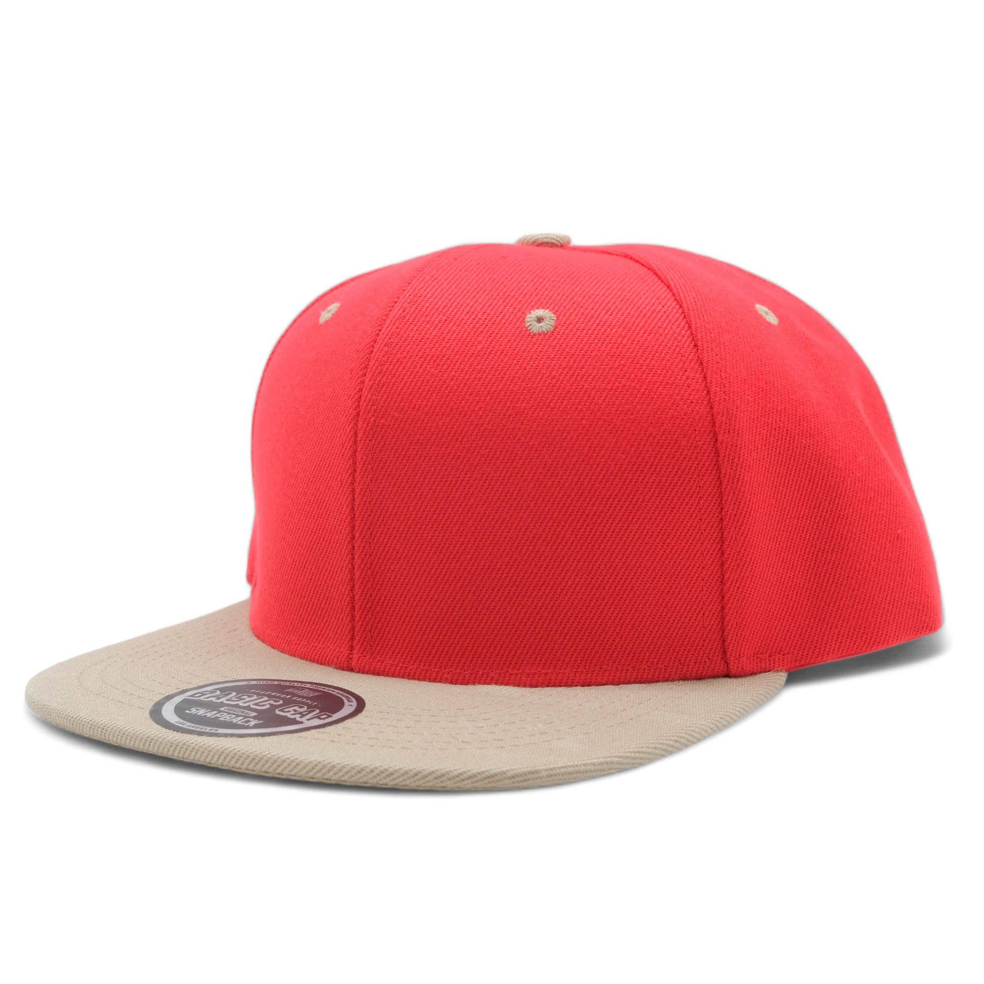 Eon Company Group, Inc - Wholesale Baseball Cap - Unisex - Blank Solid Two Tone Color Snapback Caps26