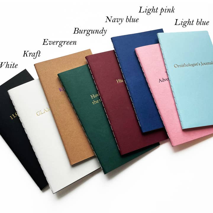 Studio Portmanteau - Wholesale Notebook - Custom Text Foil Embossed Mini Saddle Stitch Notebook2