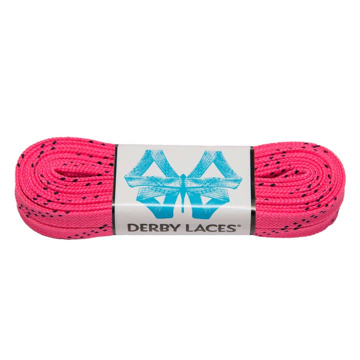Cordones Derby de 72 pulgadas (183 cm) de color rosa intenso, encajes encerados para patines para venta al por mayor de Derby Laces