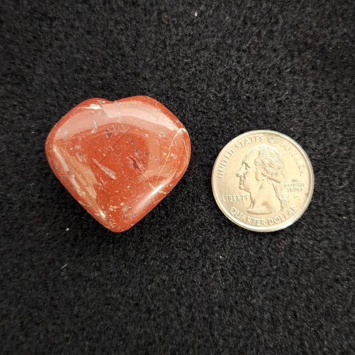 Meraki Gemstones - Wholesale Spiritual Stone/Crystal - Red Jasper Hearts-0.5kg/1.1lbs (30x30x15mm or 3cm)5