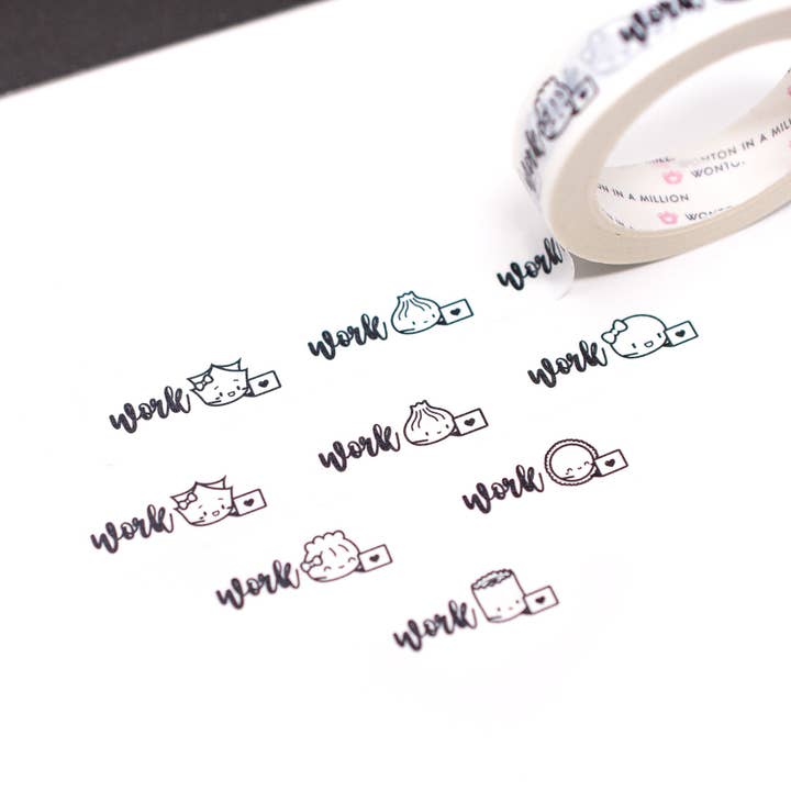 Skript Washi - Arbete (1" Perforerad, 10mm) för wholesale av Wonton In A Million