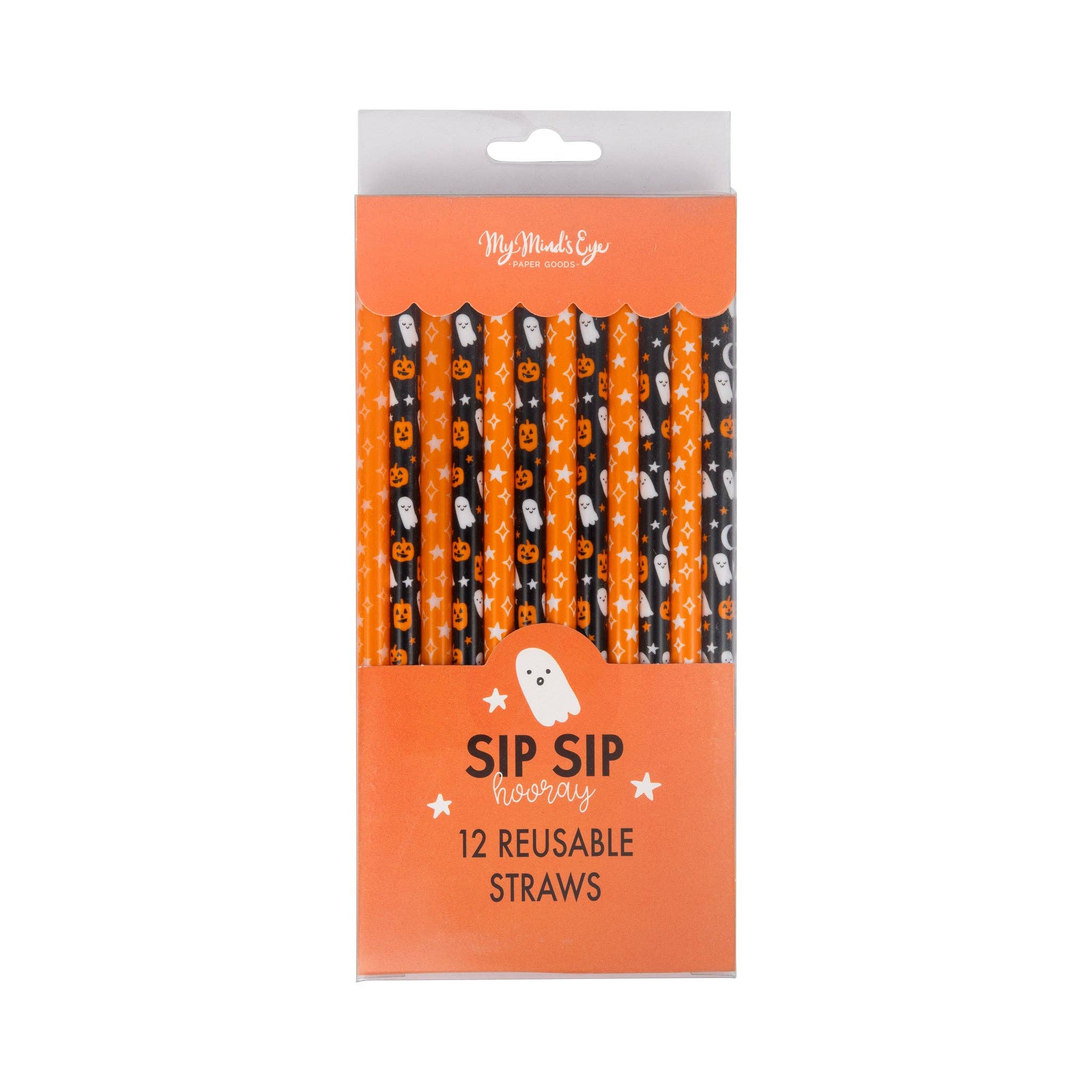 My Mind’s Eye - Wholesale Drinking Straw - PLSS362 - Ghosts and Jacks Reusable Straws0