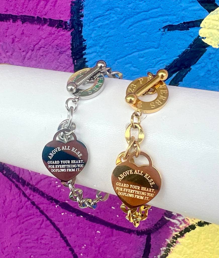 Briano Wholesale - Wholesale Charm/Dangle Bracelet - Proverbs 4:23 Toggle Bracelets1