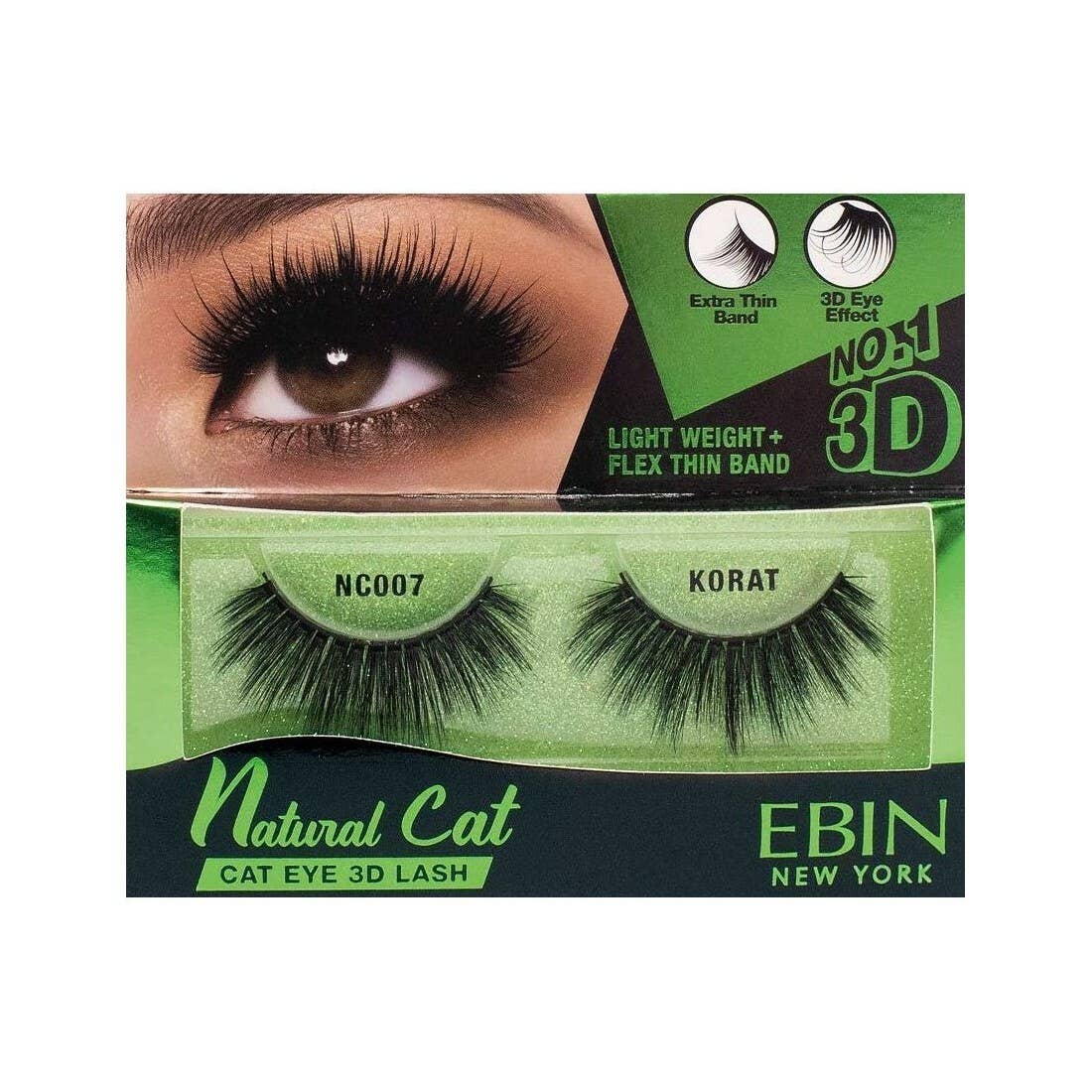 Diacly - Vente Faux cils - Ebin New York Cils de chat naturels 3D3
