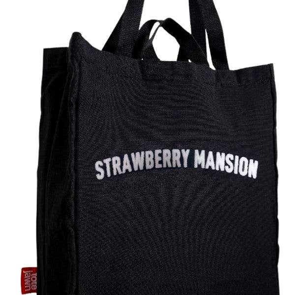 Bolso de mano con bordado suave de chenilla Strawberry Mansion para venta al por mayor de Tote Jawn