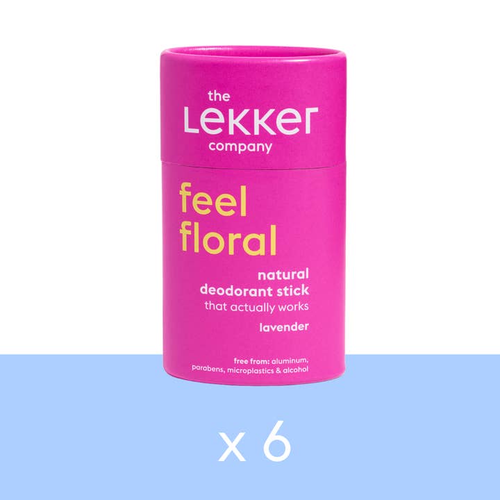 Deodorant stick feel floral (x6) for wholesale by The Lekker Company