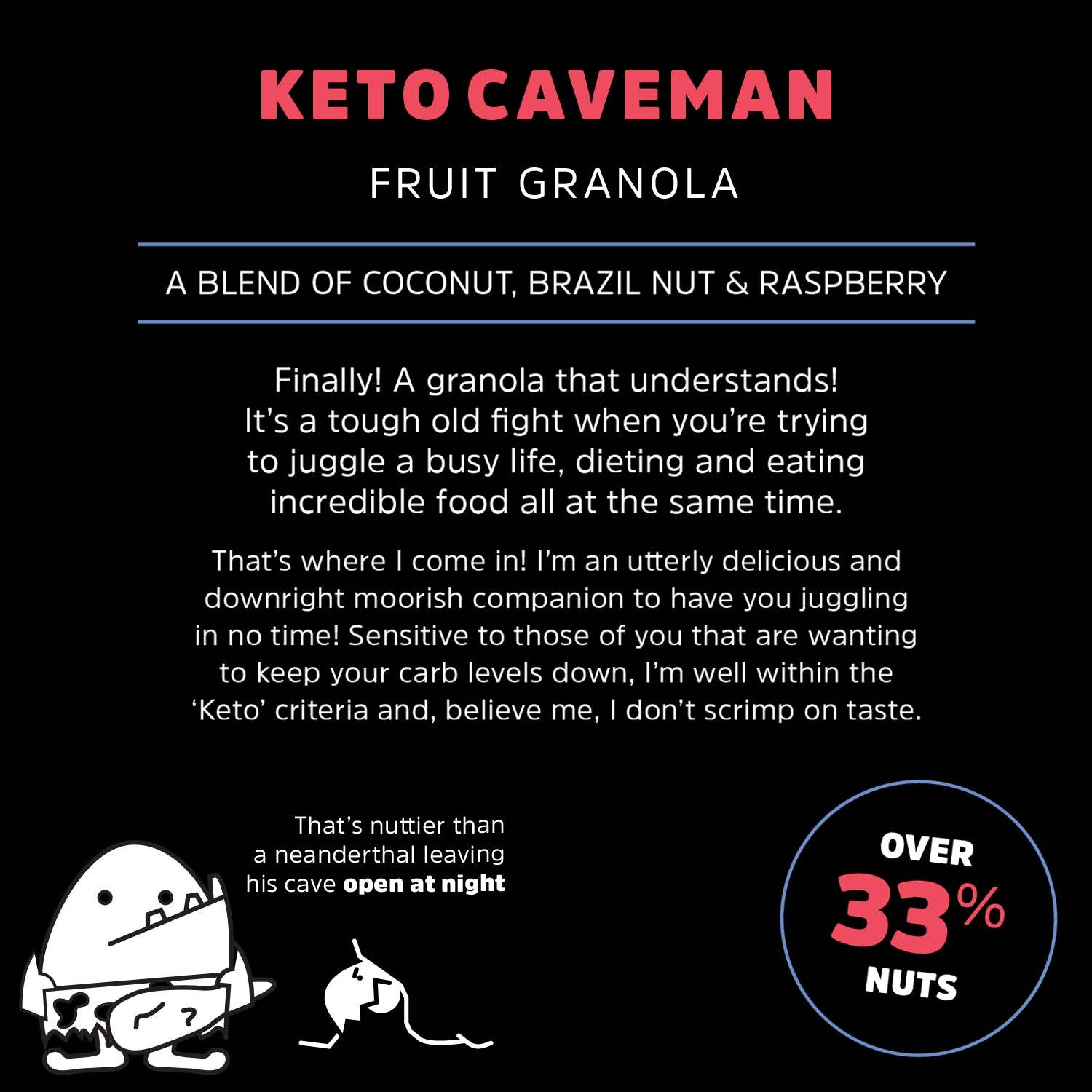 Rollagranola – wholesale Granola – Keto Caveman Granola4