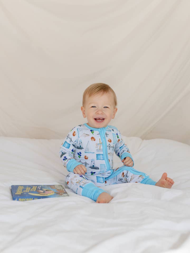 RHODE ISLAND State Bamboo Pajamas for wholesale by With Love, From Collection