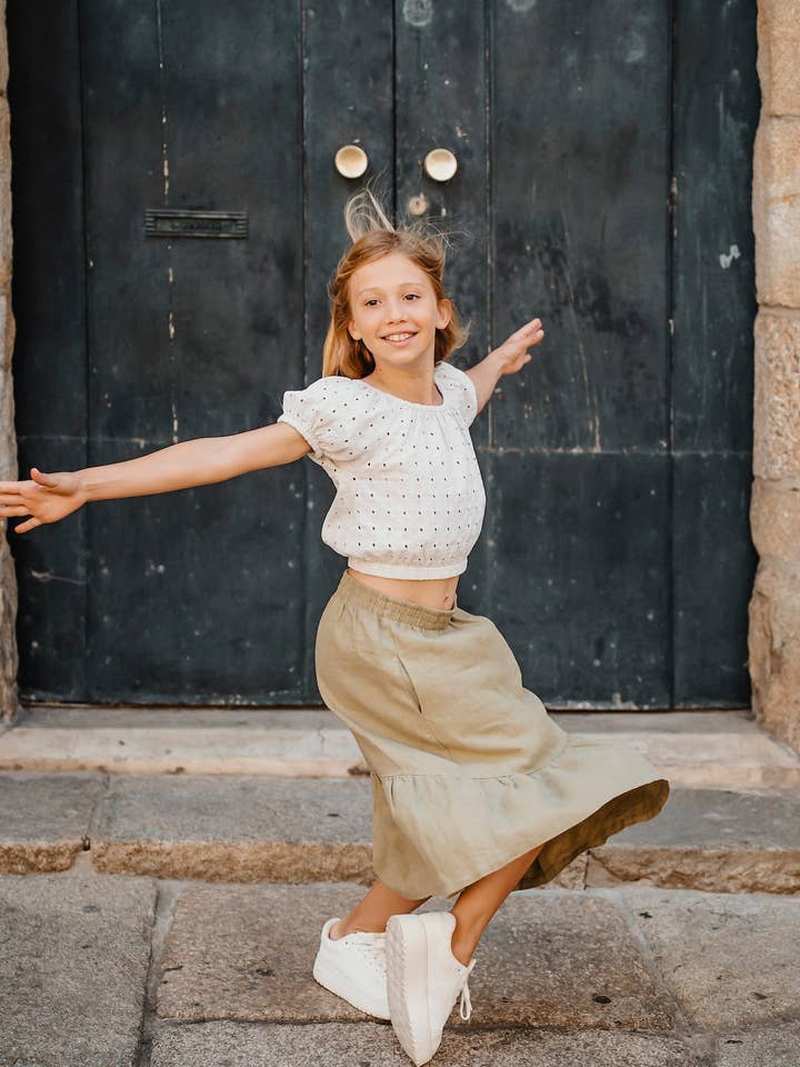 Saia Tulip Olive por atacado de PETER JO