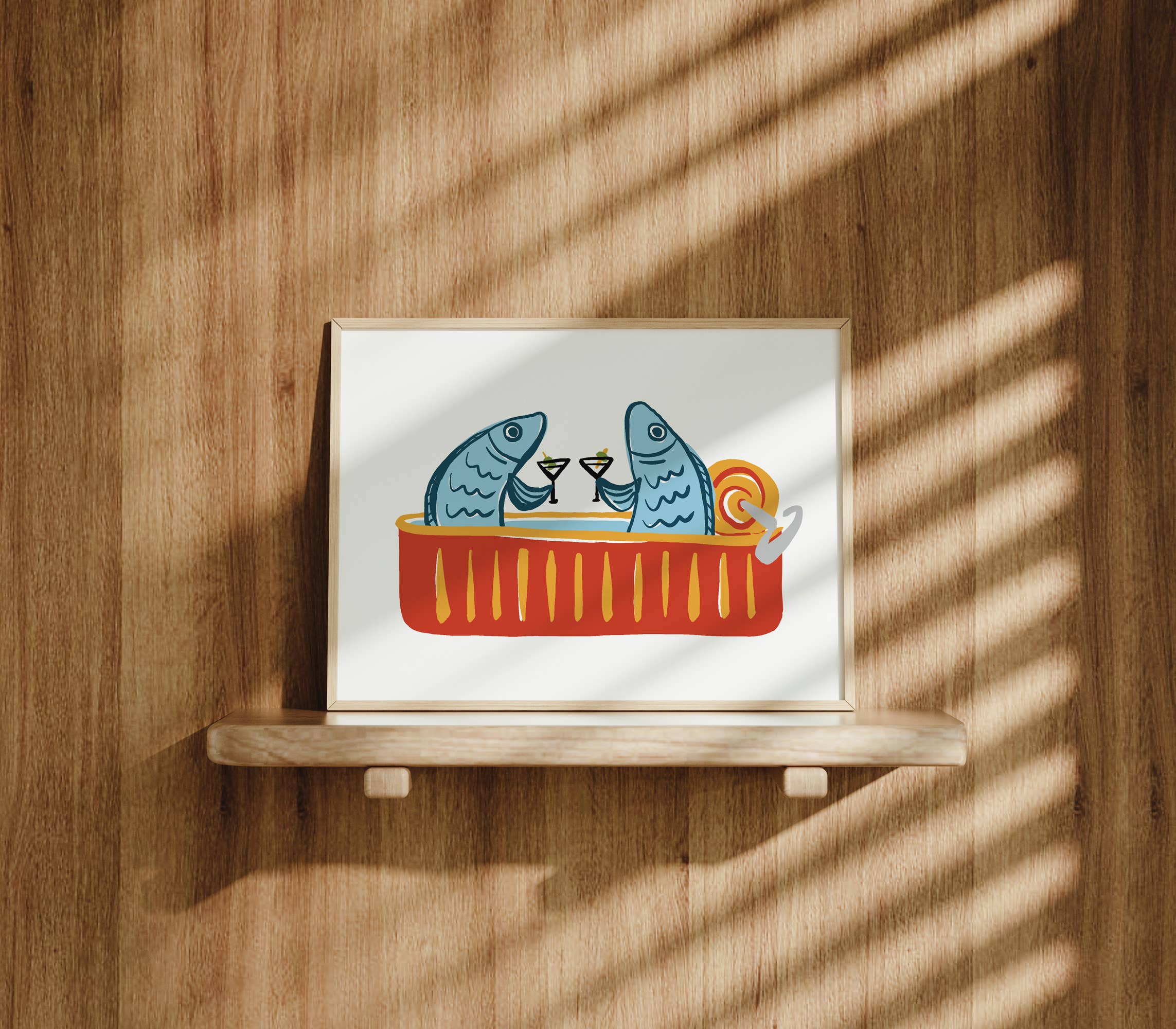 Finch and Flourish Paper Goods - Wholesale Art Print - Sardini Martini Art Print | Tinned Fish1