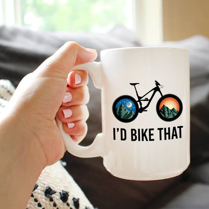 bevvee - Wholesale Coffee Mug - I'd Bike That Coffee Mug - Mountain Biking Gifts and Decor