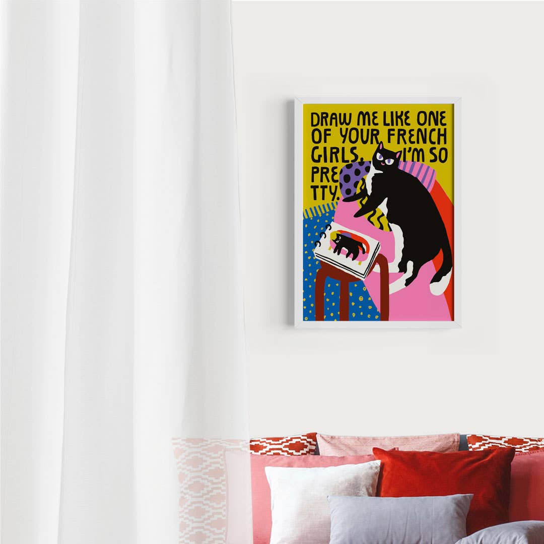 Redy. - Wholesale Poster - French Girl Poster - Cat Collection (30x40cm & 50x70cm)2