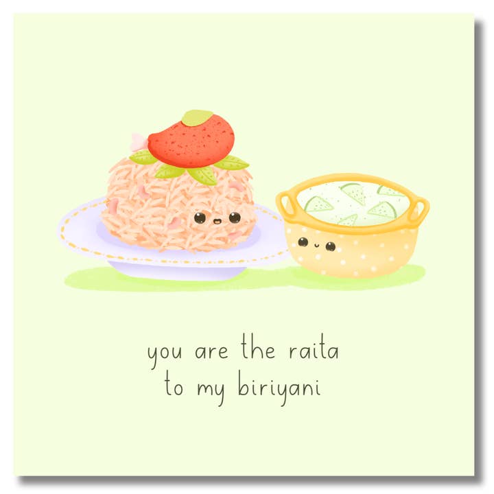 Mat par gratulationskort - Biryani & Raita för wholesale av Peacock Supplies