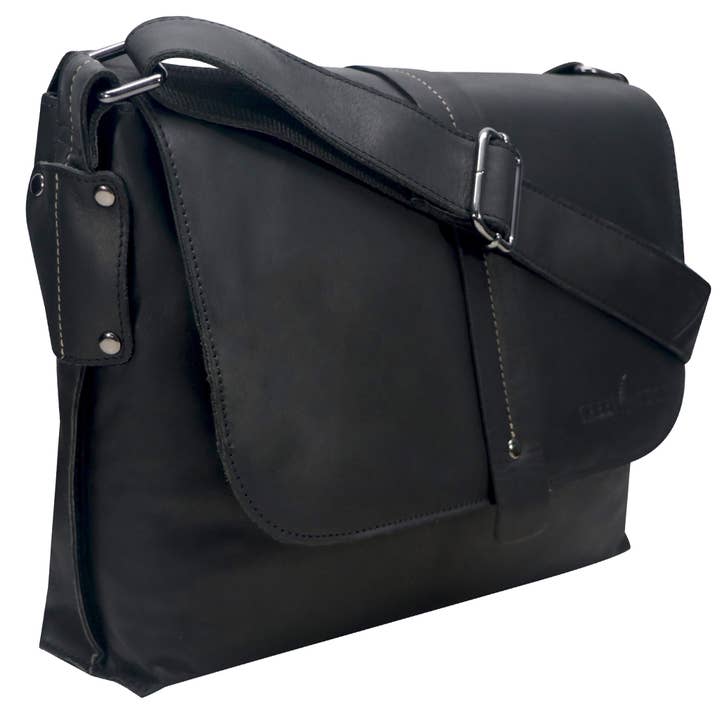 Greenwood - Wholesale Messenger Bag - Unisex - Chris leather bag men's shoulder bag wide strap women14