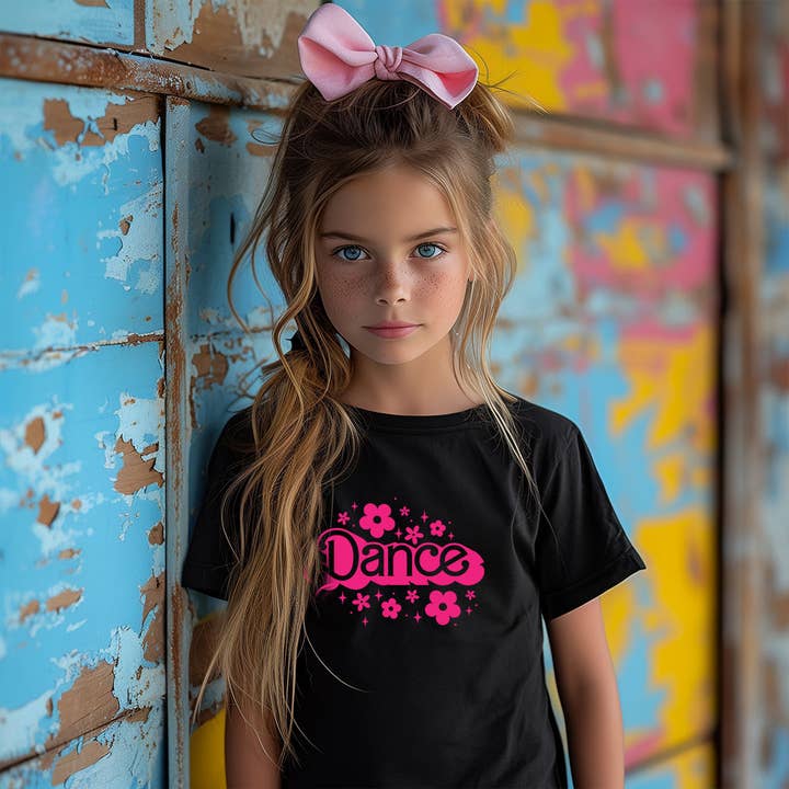 Print Me Pretty - Wholesale Screen-printed t-shirt – Kids - Dance Tee - Barbie1
