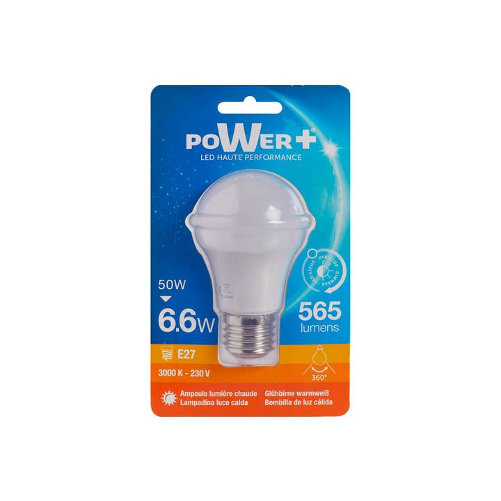 CP INTERNATIONAL - Wholesale Light Bulb/Puck - LED Bulb E27 6.6W=50W A55 Dimmable