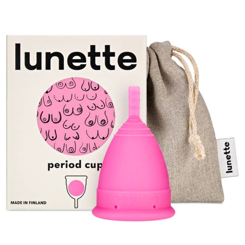 Lunette Period Cup Pink Size 1 & 2 for wholesale on Faire1