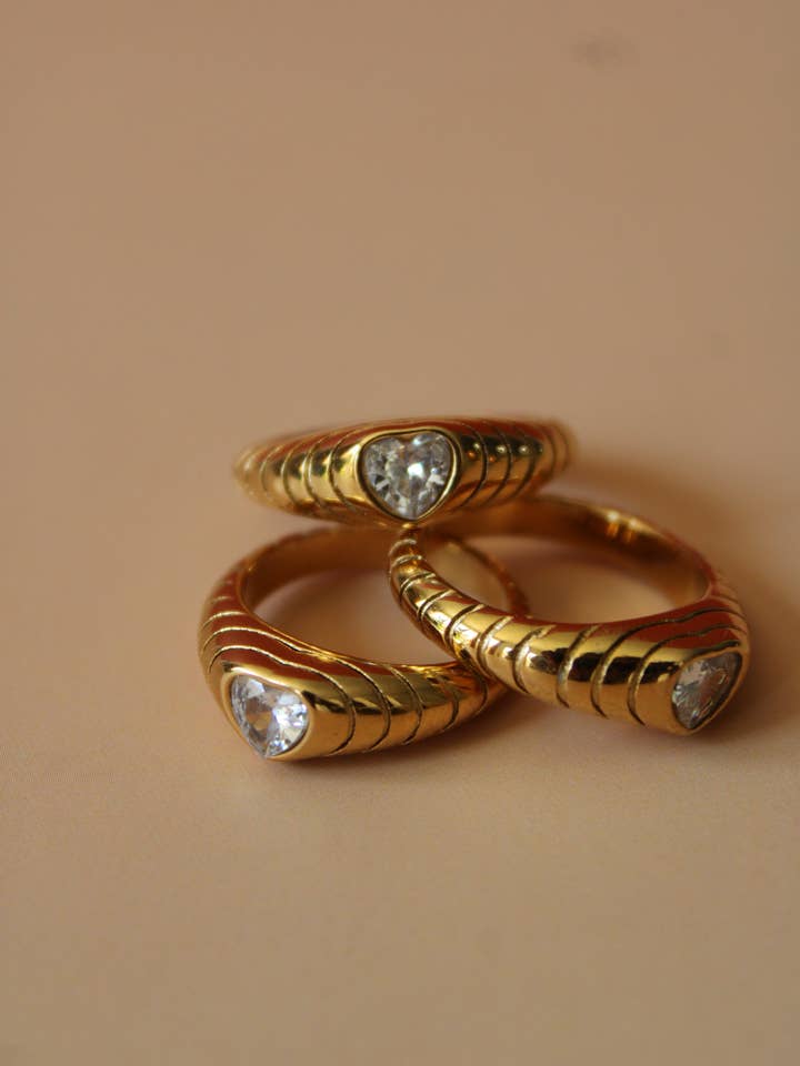 Herz Ring for wholesale by 24th & Gold