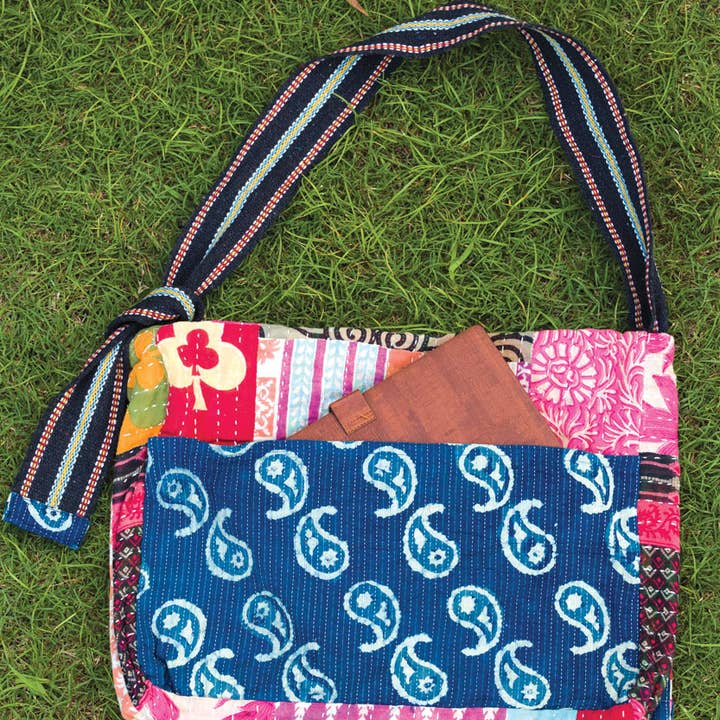 Sevya Handmade - Wholesale Messenger Bag - Women's - Kantha Messenger Bags8