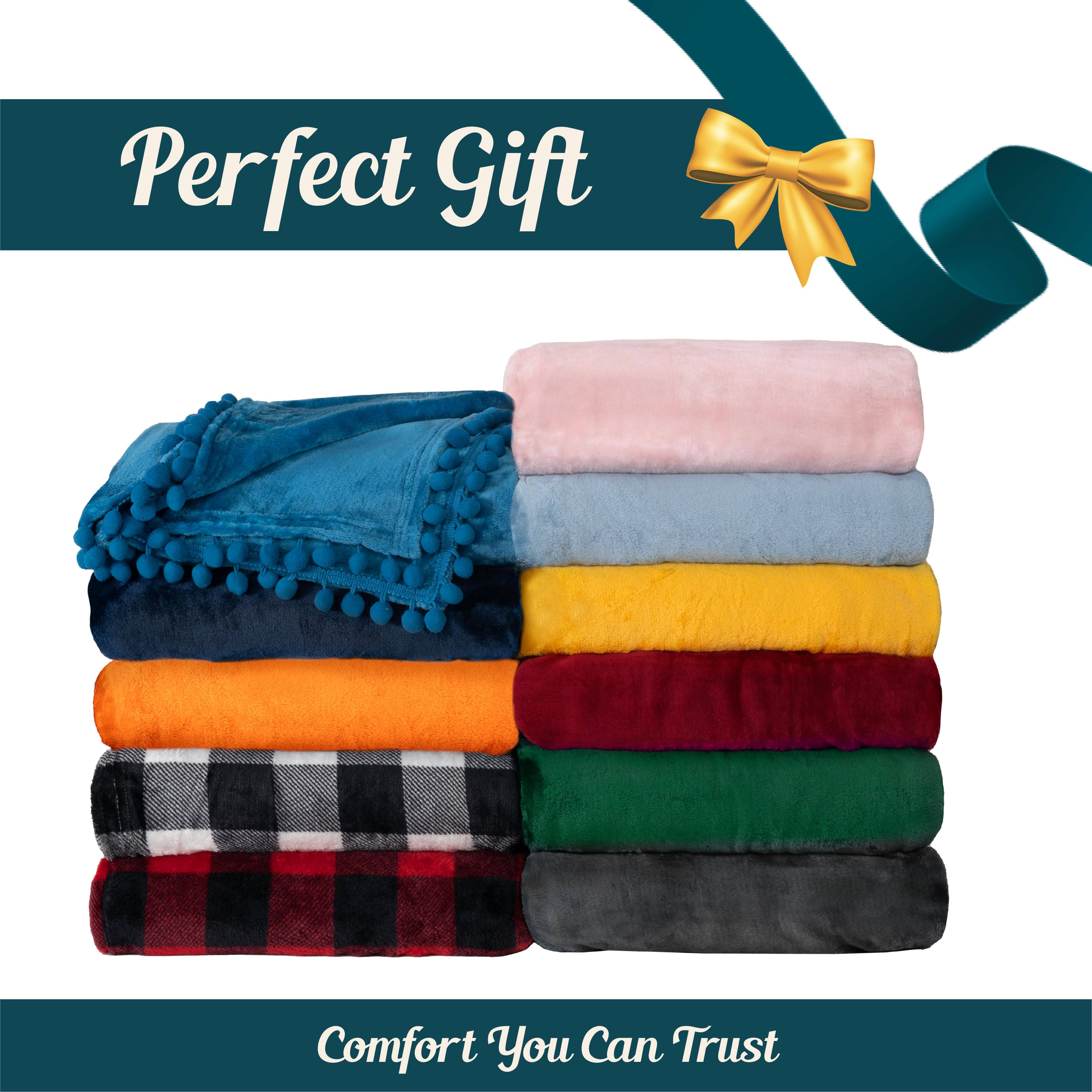 Pavilia – wholesale Prydnadsfilt – Filt med pompom-fransar107