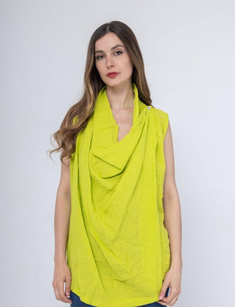 LINEN & COTTON HOUSE – Großhandel Oberbekleidungsweste – Damen – WESTE AUS LEINEN 5172 BESTSELLER FRÜHLINGS- UND SOMMERKLEIDUNG 32