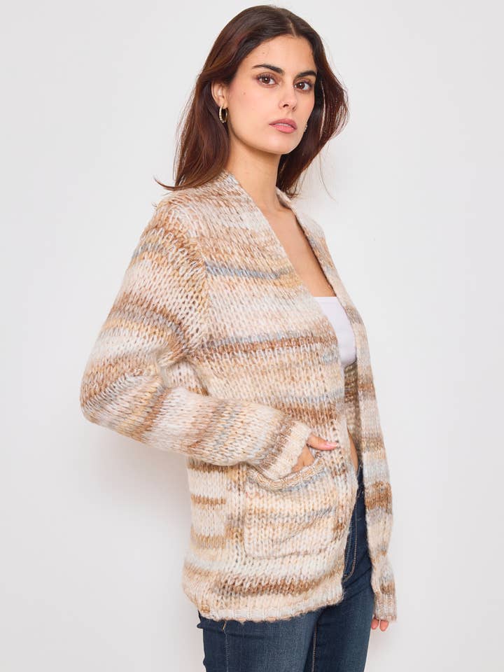 KY CREATION PARIS – Großhandel Strickjacke – Damen – Strickjacke mit Farbverlauf
