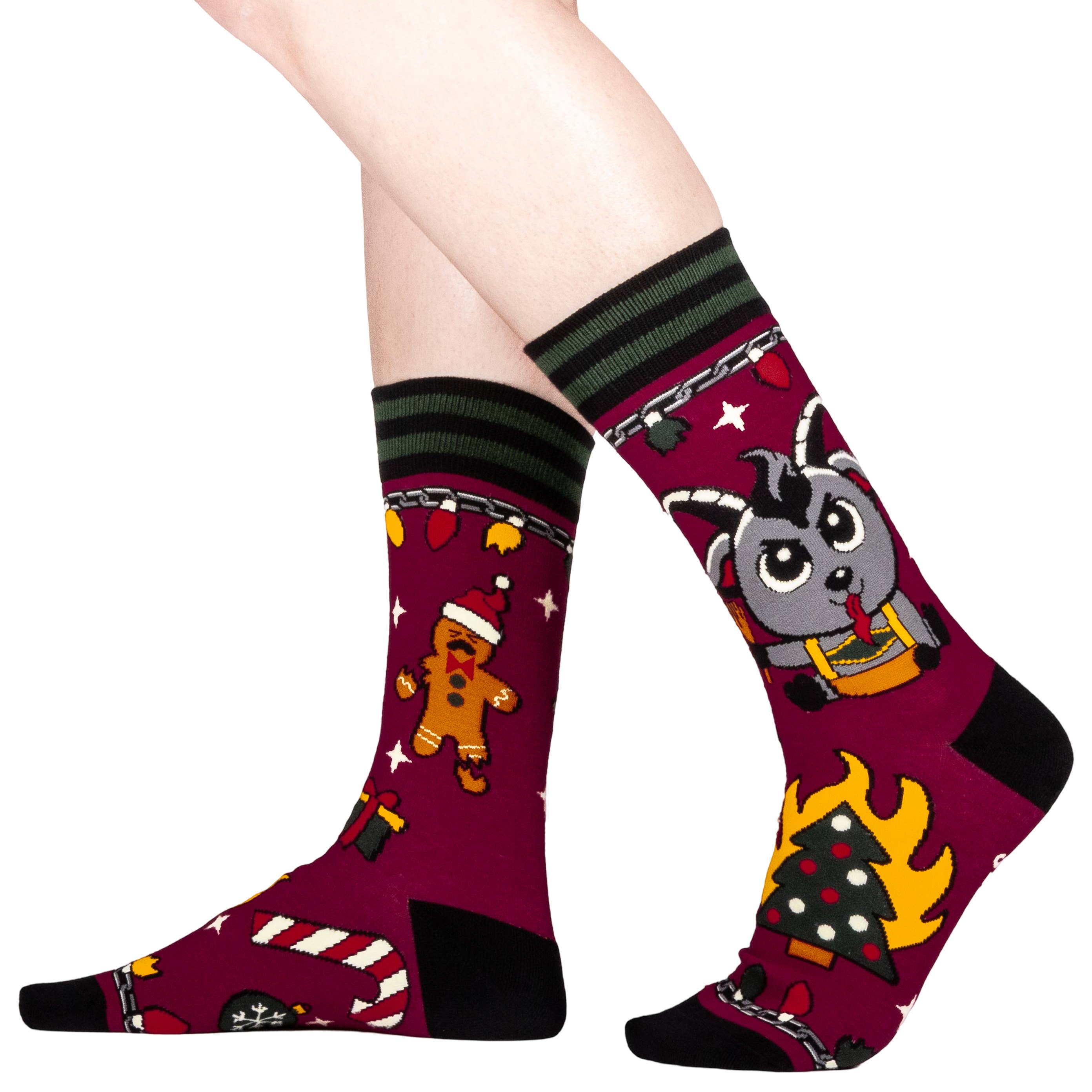 FootClothes LLC - Wholesale Socks - Unisex - Kwampus Holiday Crew Socks