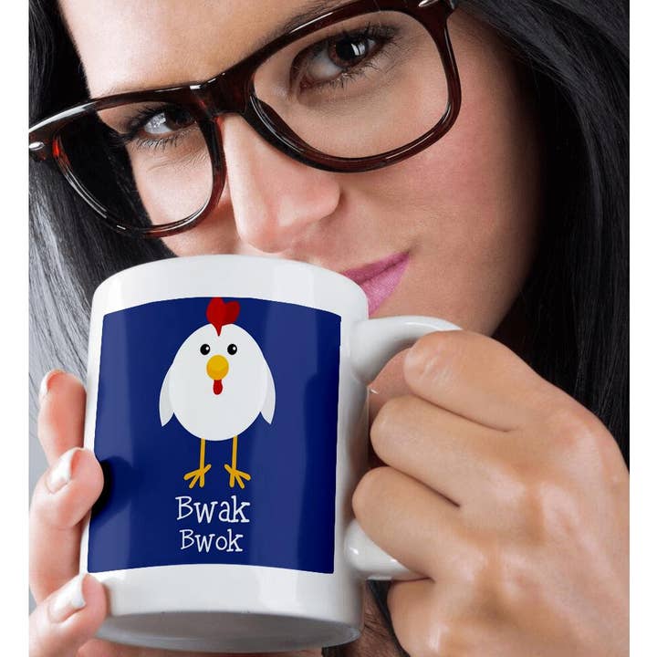 3dRose - Wholesale Coffee Mug - 3dRose, Cute Chicken Talk Bwak Bwok Nursery Art, Mug9