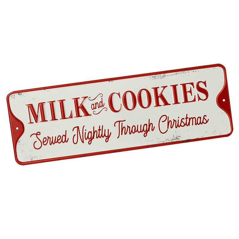 Heaven Sends – wholesale Sign – MILK AND COOKIES METAL SIGN0