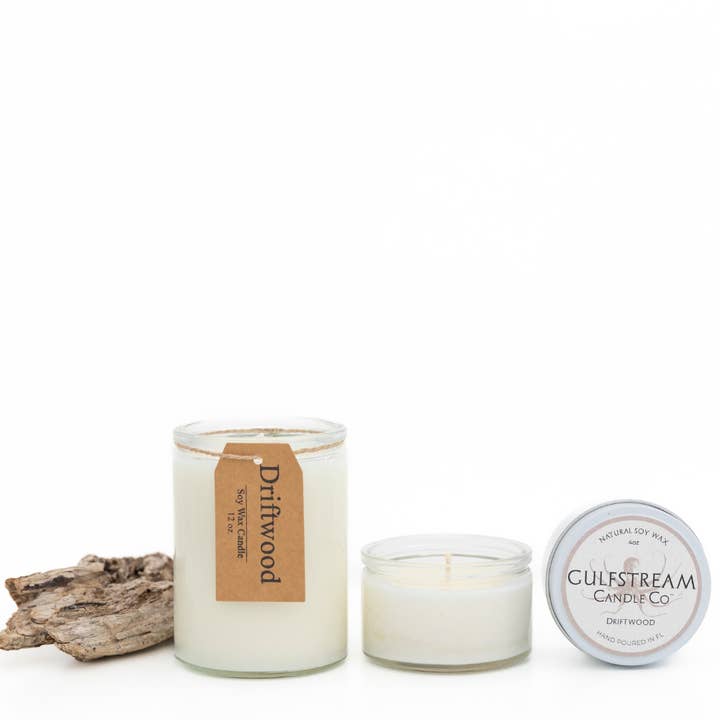 Driftwood Soy Candle for wholesale by Gulfstream Candle Company