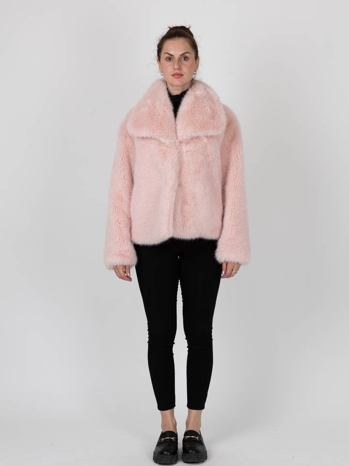 KZELL PARIS - Wholesale Fur/Faux Fur Coat - Women's - SHORT FAUX FUR COAT