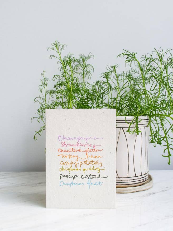 Carte de voeux de Noël à planter pour la vente par Studio Y Creative