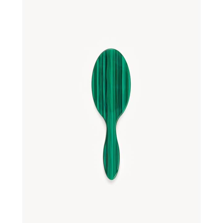 MACHETE - Wholesale Hair Brush/Comb - Petite Travel Hair Brush in Malachite2