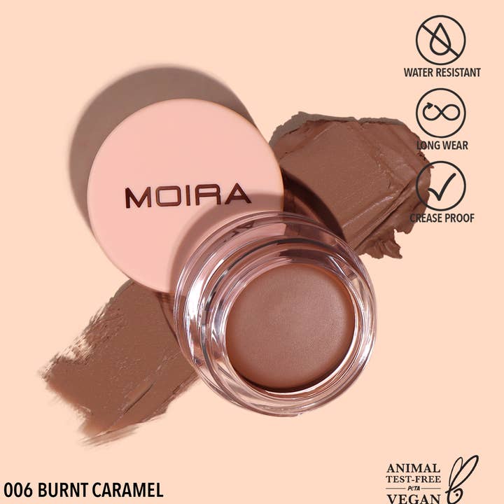Moira Cosmetics - Wholesale Eyeshadow - Lasting Priming Cream Shadow (006, Burnt Caramel)0
