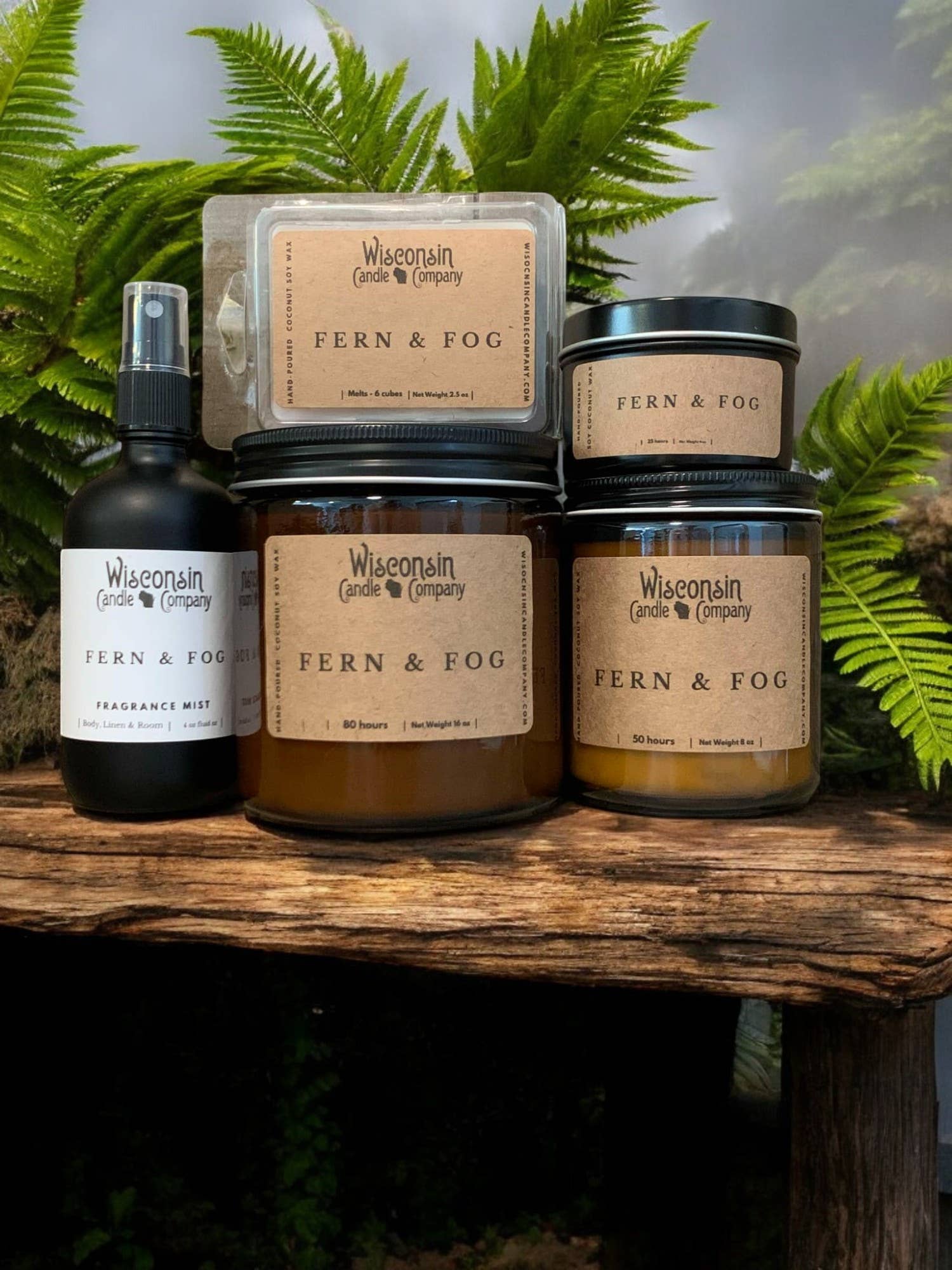 Wisconsin Candle Company - Wholesale Jar/Filled Candle - Fern & Fog 2