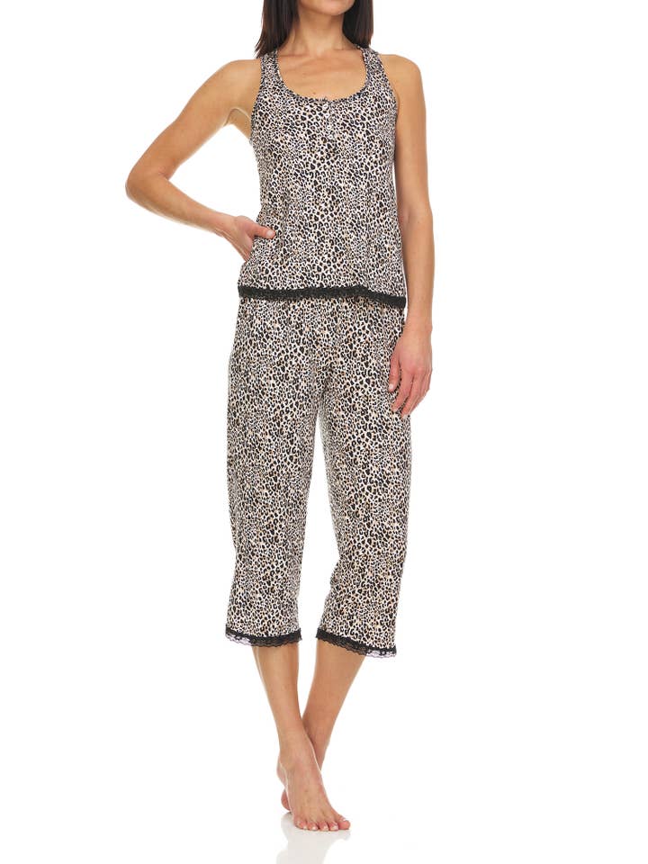 René Rofé - Wholesale Sleepwear Set - Women's - Even Sweeter Capri Pajama Set 7004D3