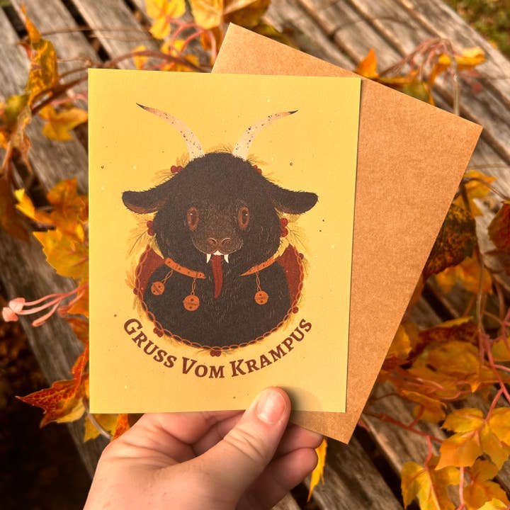 Carte de vacances Krampus pour la vente par Glitter and Toadstools