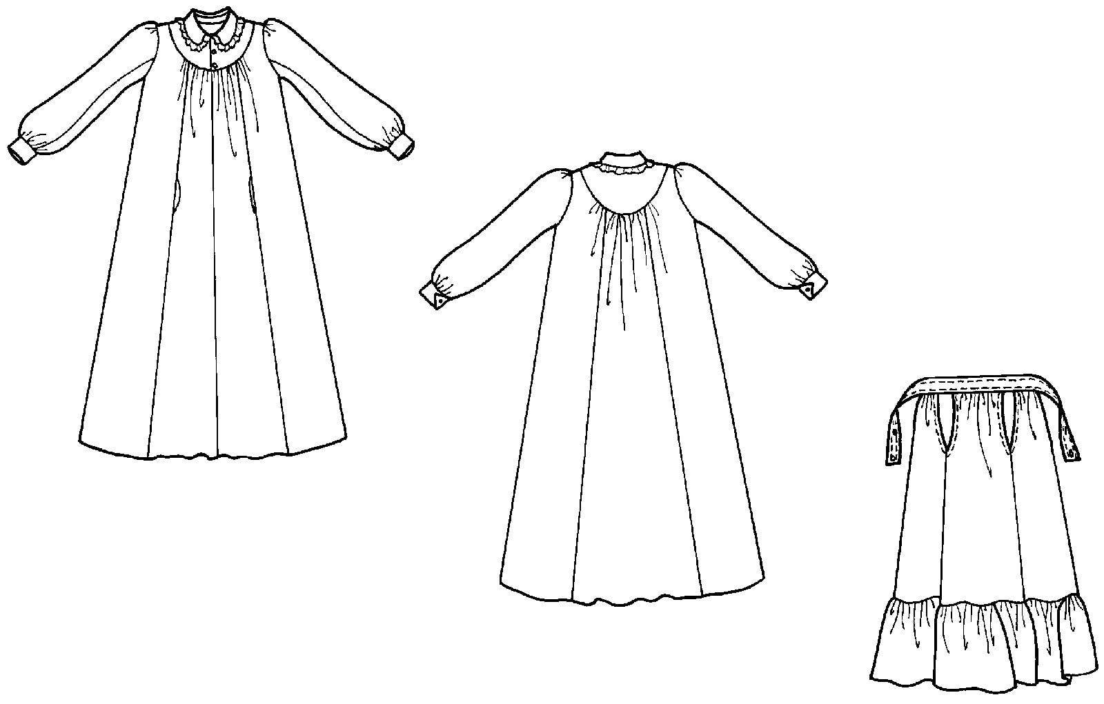 Folkwear - Wholesale Dress - Women's - 201 Prairie Dress - Sewing Pattern9