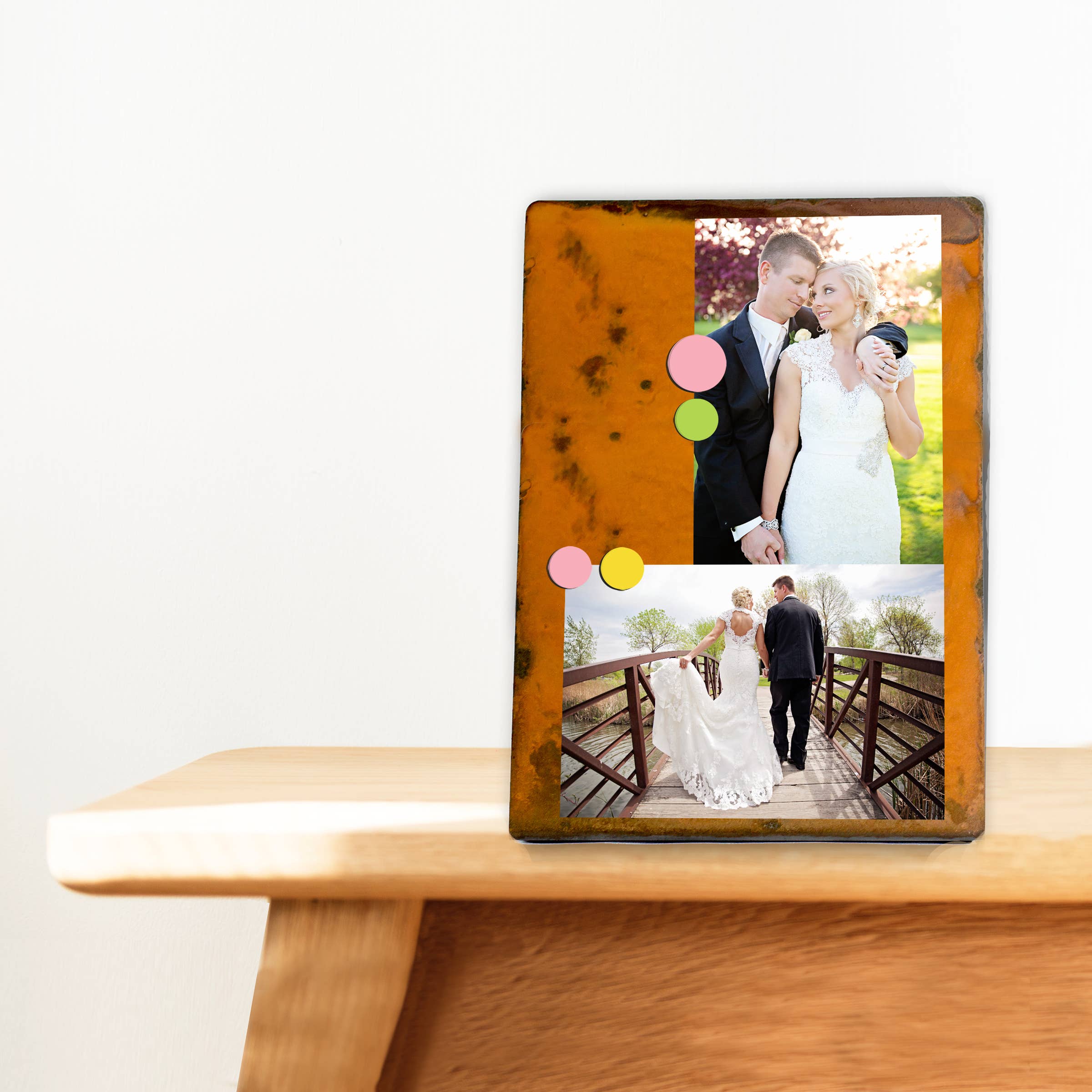 Prairie Dance - Wholesale Picture Frame - Tall Magnetic Frame, Steel Rustic Magnetic Picture Board8