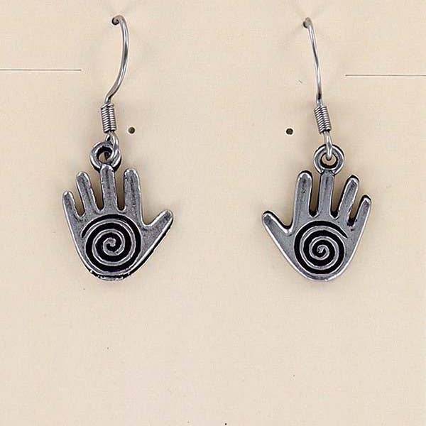 Nature Cast - Wholesale Dangle Earrings - 12098 Earring Dangle Spirit Hand0