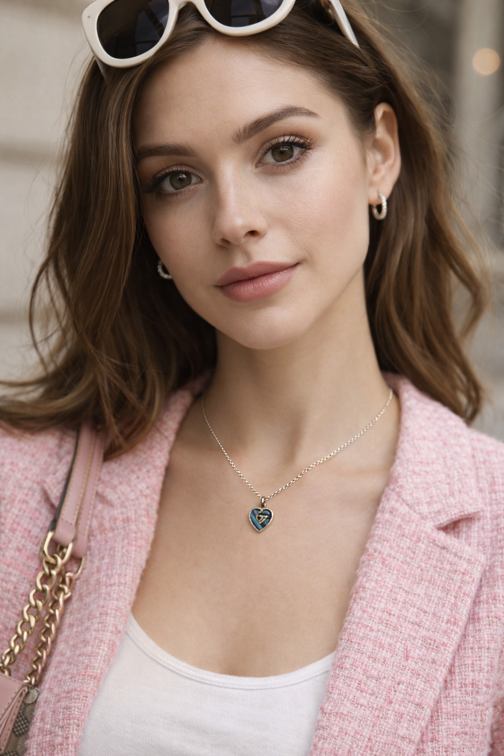 El & Gray Design - Wholesale Pendant/Charm Necklace - Upcycled Designer Small Heart Pendant Necklace #106 - Adjustable Chain5