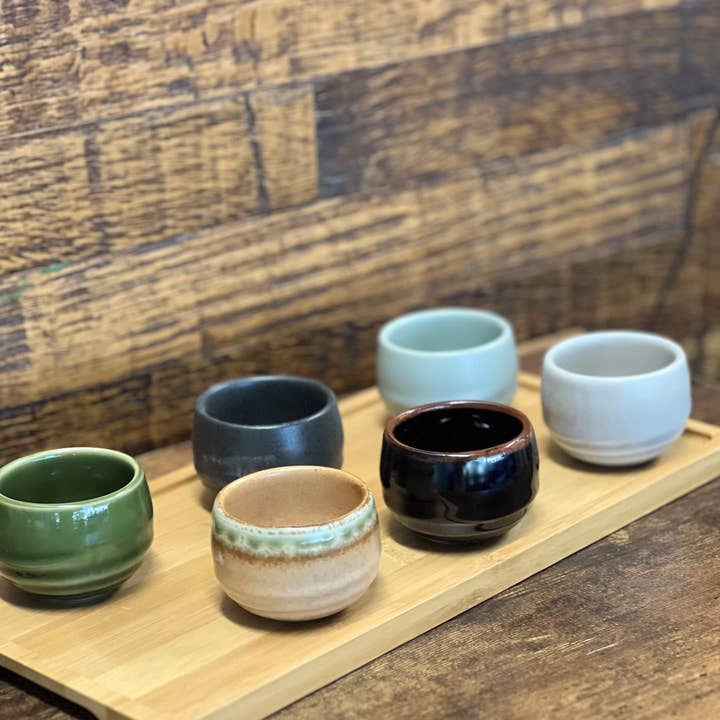Urban Tokyo - Wholesale Coffee/Tea Cup - 6 Piece Assortment 2.5"D Sake or Tea Cups Set (1/24)