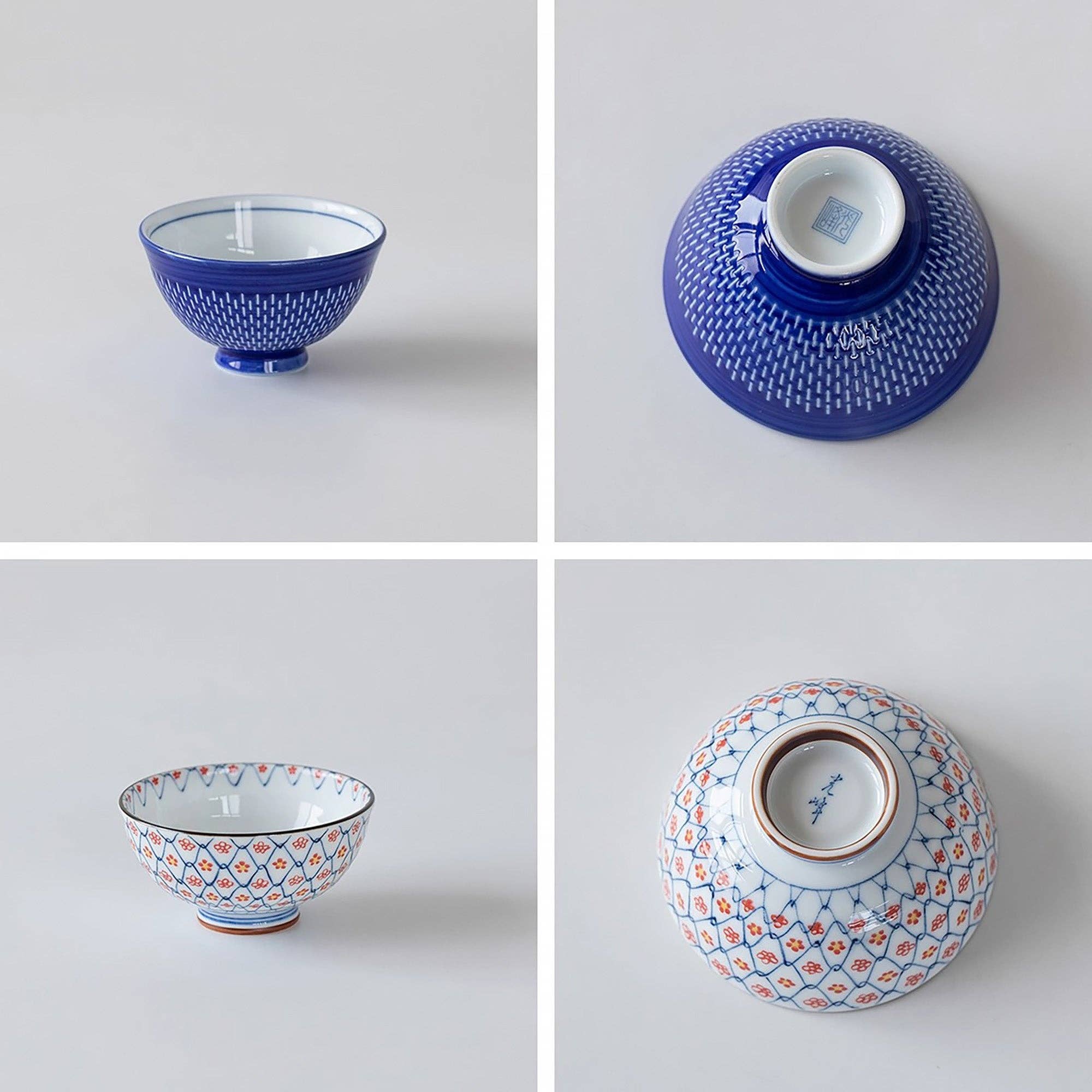 MinoCraft - Wholesale Bowl - Minoyaki ceramic bowl with floral pattern10