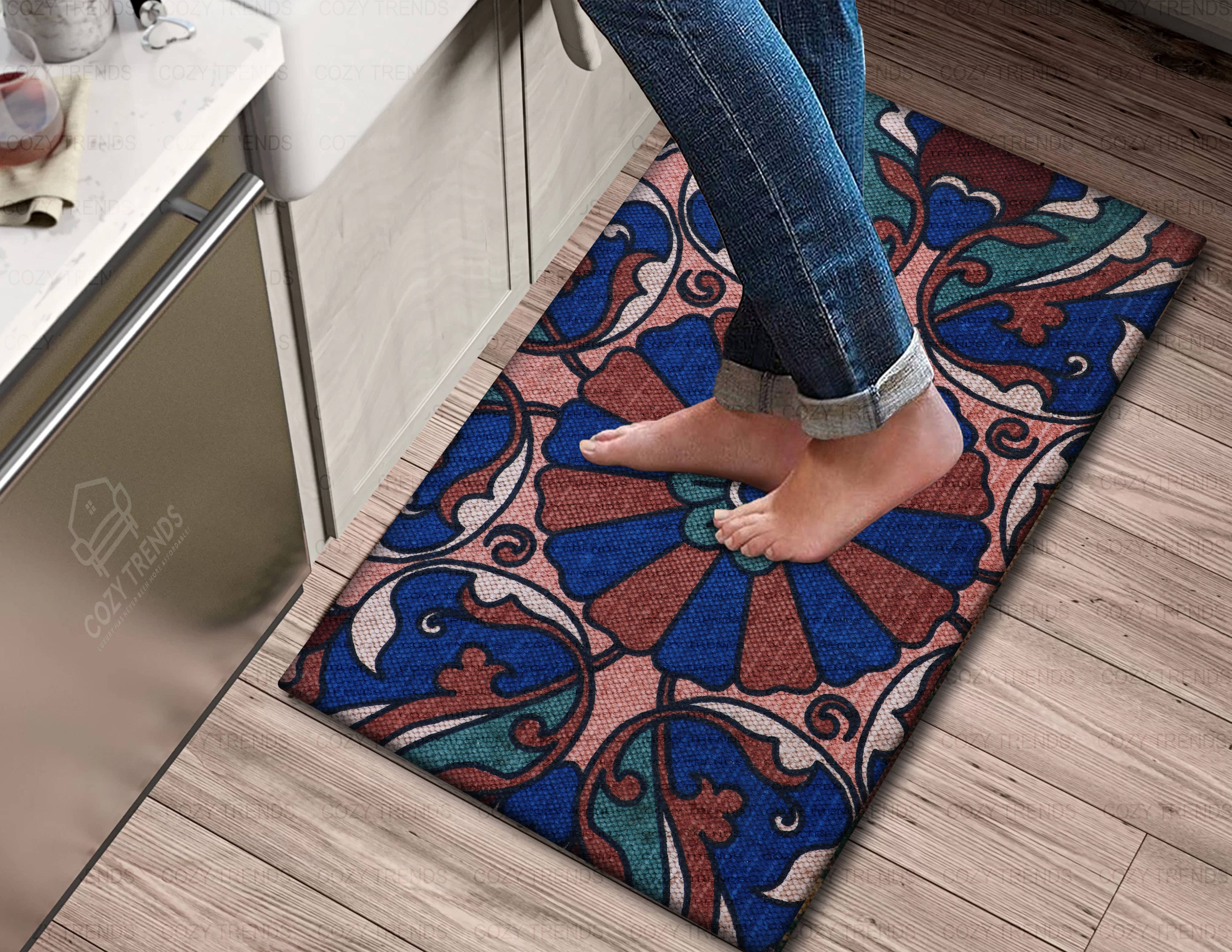 COZY HOMES COLLECTION - Wholesale Floor Mat - Standing Mat Cushioned Anti-Fatigue Kitchen Laundry 18x30''5