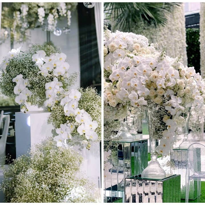 Angel Isabella - Wholesale Artificial Flowers - BULK-Real touch orchids-pack of 48 stems($5.5/each)