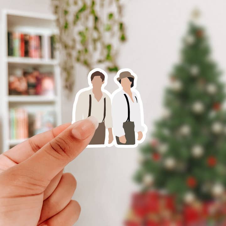 Damon and Stefan The Vampire Diaries Sticker for wholesale by Awfullynerdy.co