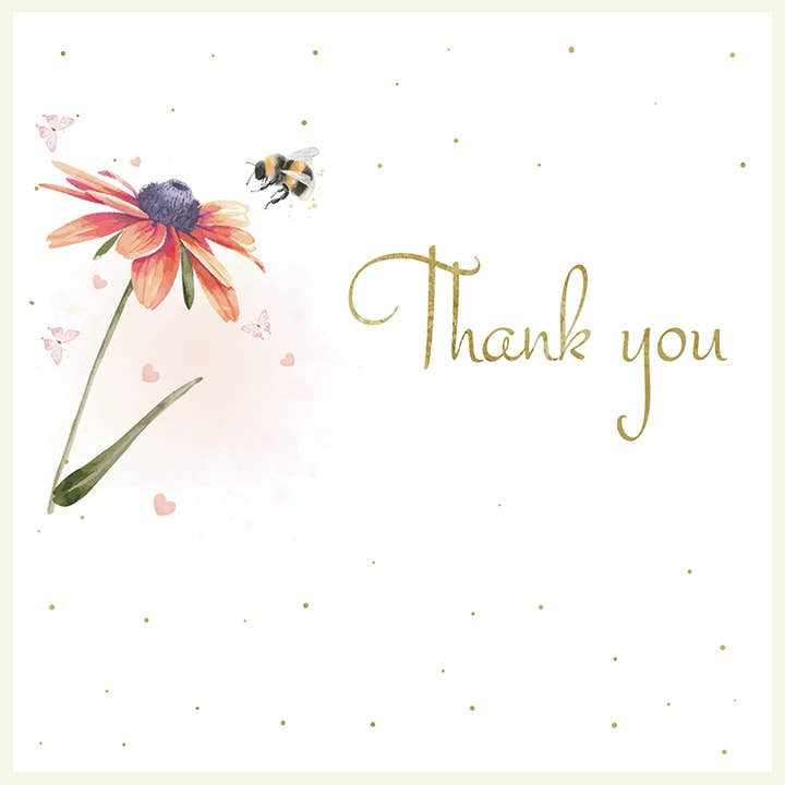 Thank You - Bumble Bee for wholesale by Rush Design Ltd