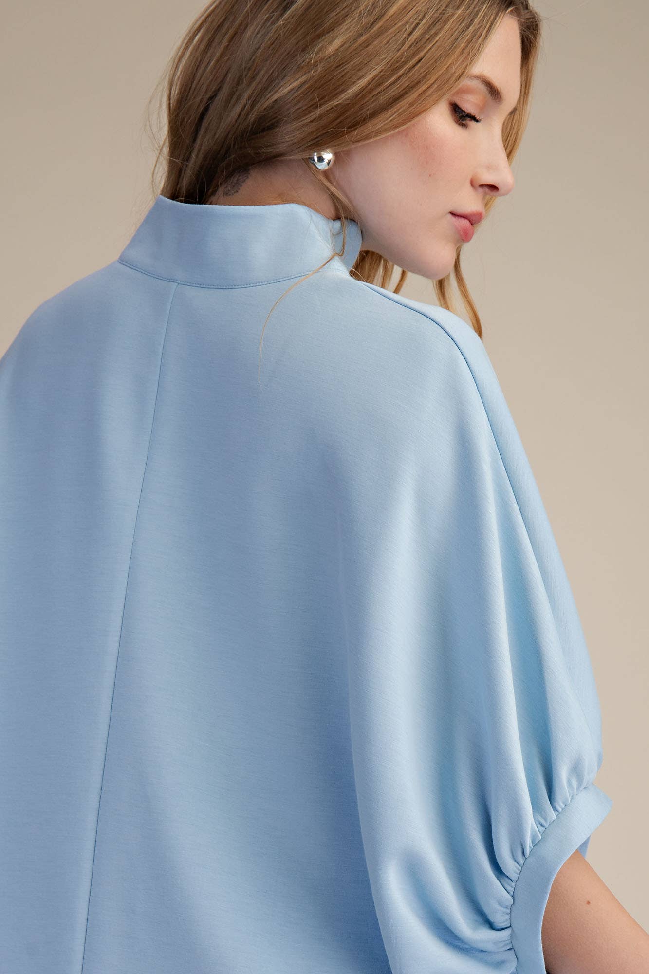 Glam - Wholesale Blouse - Women's - Scallop Neck Line Oversized Top21